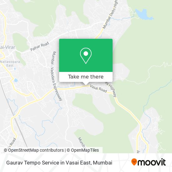 Gaurav Tempo Service in Vasai East map