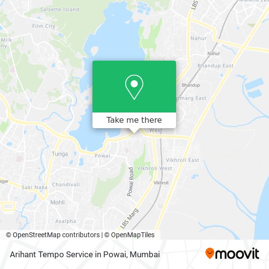 Arihant Tempo Service in Powai map