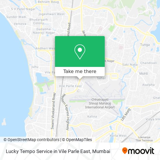 Lucky Tempo Service in Vile Parle East map