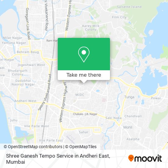 Shree Ganesh Tempo Service in Andheri East map