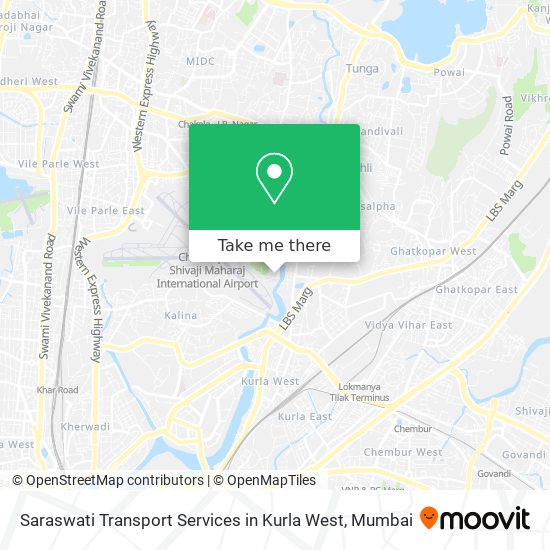 Saraswati Transport Services in Kurla West map