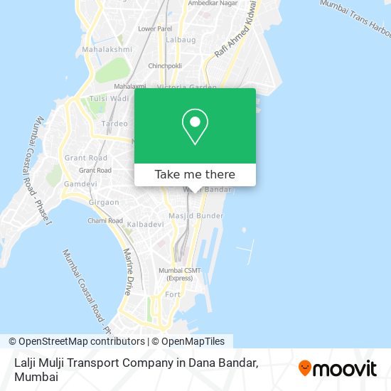 Lalji Mulji Transport Company in Dana Bandar map