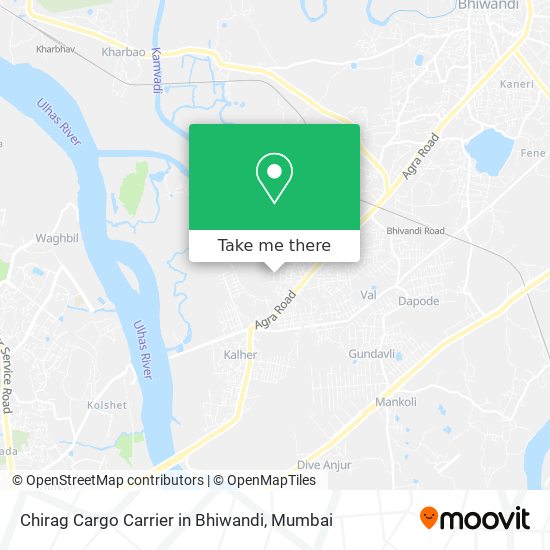 Chirag Cargo Carrier in Bhiwandi map