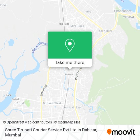 Shree Tirupati Courier Service Pvt Ltd in Dahisar map