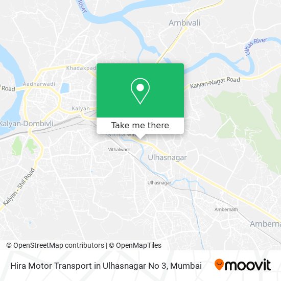 Hira Motor Transport in Ulhasnagar No 3 map