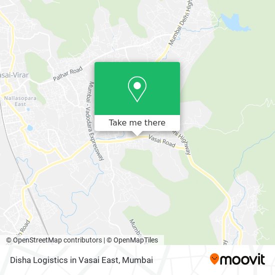 Disha Logistics in Vasai East map