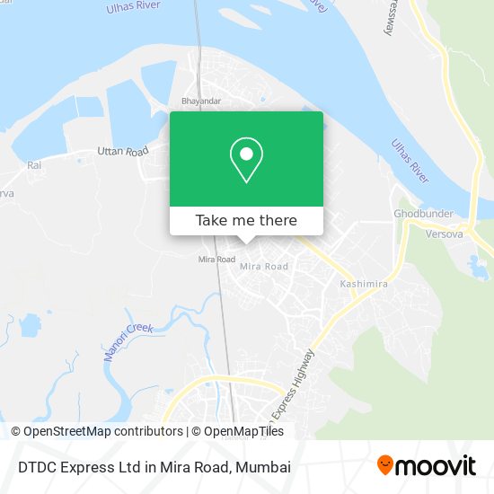 DTDC Express Ltd in Mira Road map