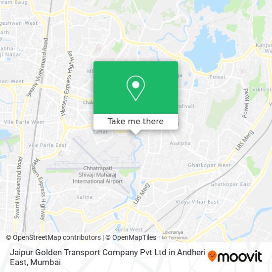 Jaipur Golden Transport Company Pvt Ltd in Andheri East map