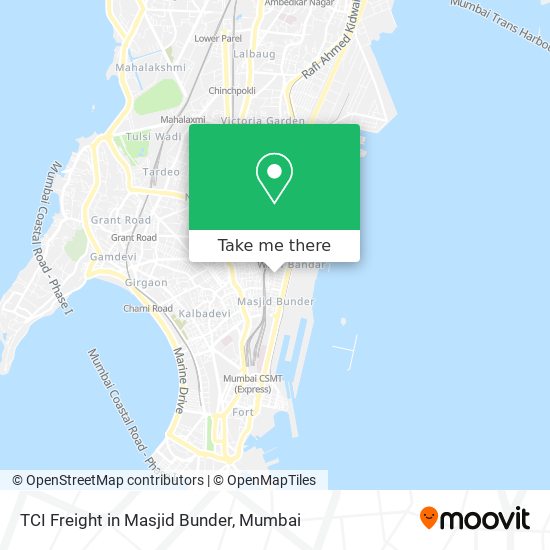 TCI Freight in Masjid Bunder map