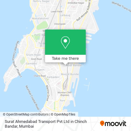 Surat Ahmedabad Transport Pvt Ltd in Chinch Bandar map