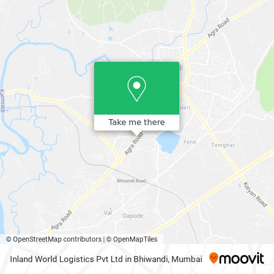 Inland World Logistics Pvt Ltd in Bhiwandi map