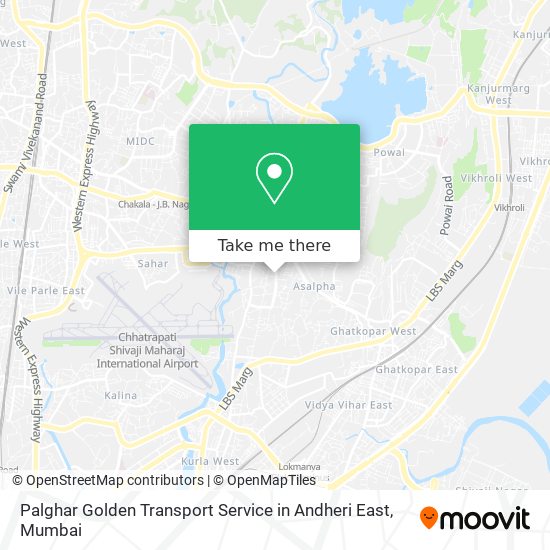 Palghar Golden Transport Service in Andheri East map