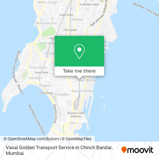 Vasai Golden Transport Service in Chinch Bandar map