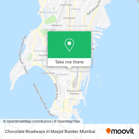 Chocolate Roadways in Masjid Bunder map