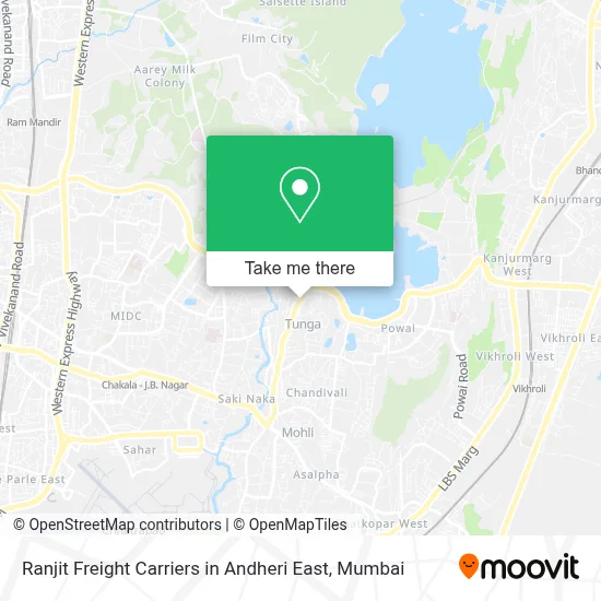 Ranjit Freight Carriers in Andheri East map