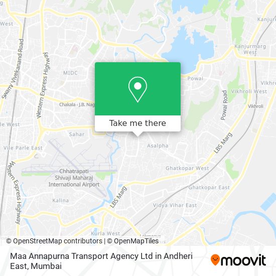 Maa Annapurna Transport Agency Ltd in Andheri East map