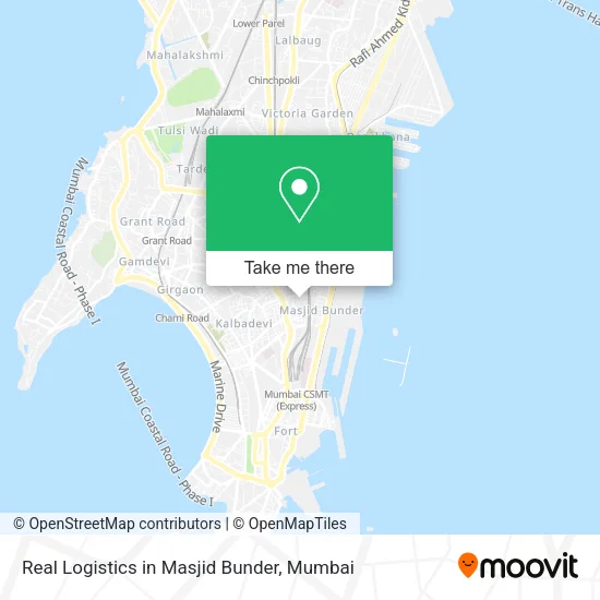 Real Logistics in Masjid Bunder map