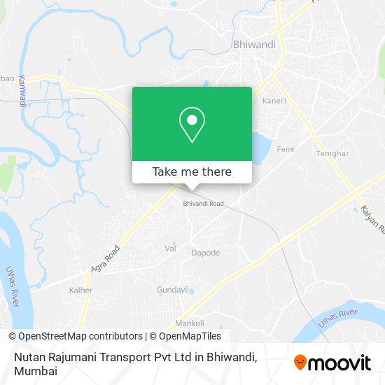 Nutan Rajumani Transport Pvt Ltd in Bhiwandi map