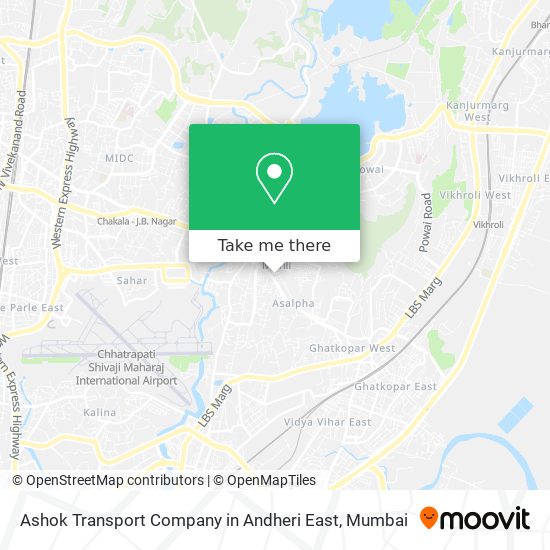 Ashok Transport Company in Andheri East map