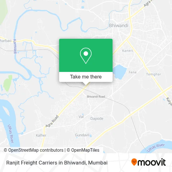 Ranjit Freight Carriers in Bhiwandi map