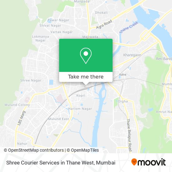 Shree Courier Services in Thane West map