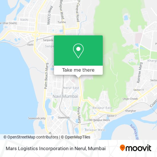 Mars Logistics Incorporation in Nerul map
