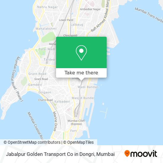 Jabalpur Golden Transport Co in Dongri map