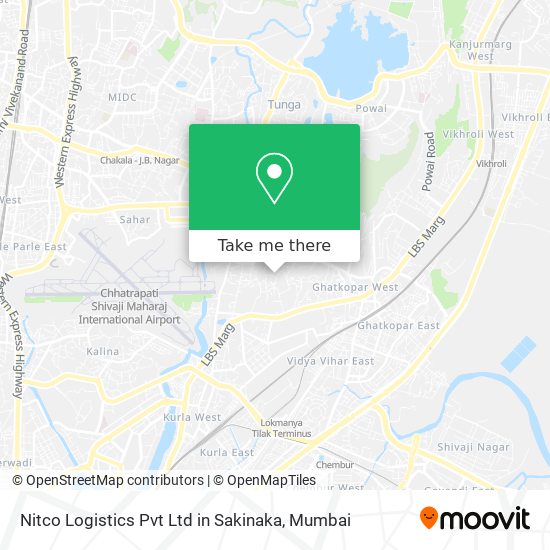 Nitco Logistics Pvt Ltd in Sakinaka map
