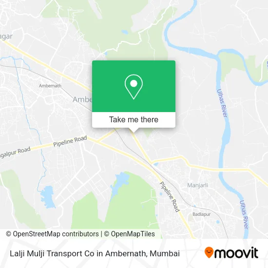 Lalji Mulji Transport Co in Ambernath map