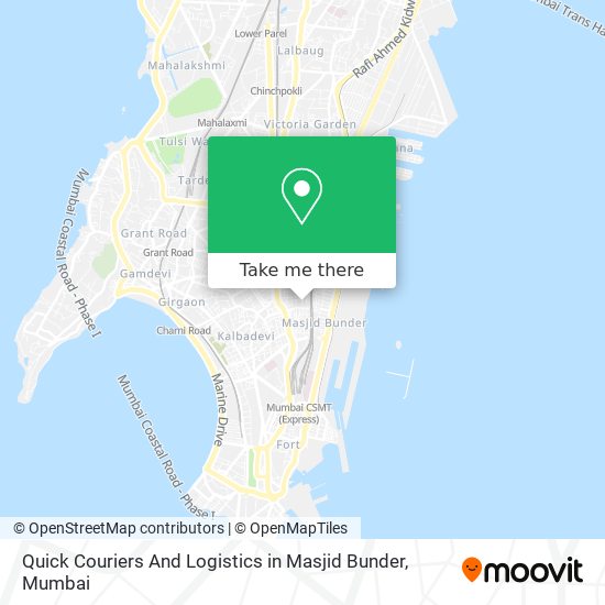 Quick Couriers And Logistics in Masjid Bunder map