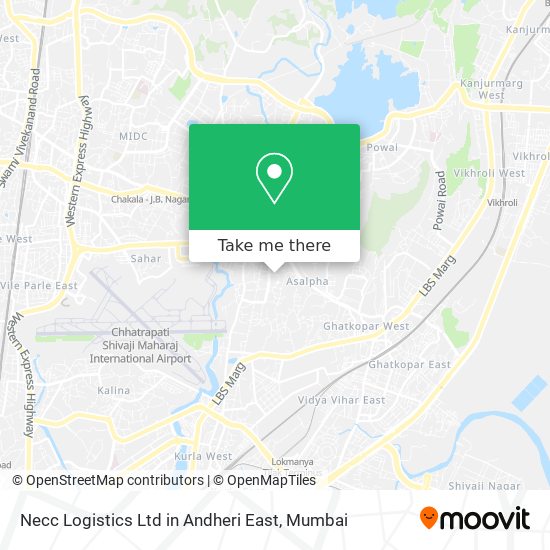 Necc Logistics Ltd in Andheri East map