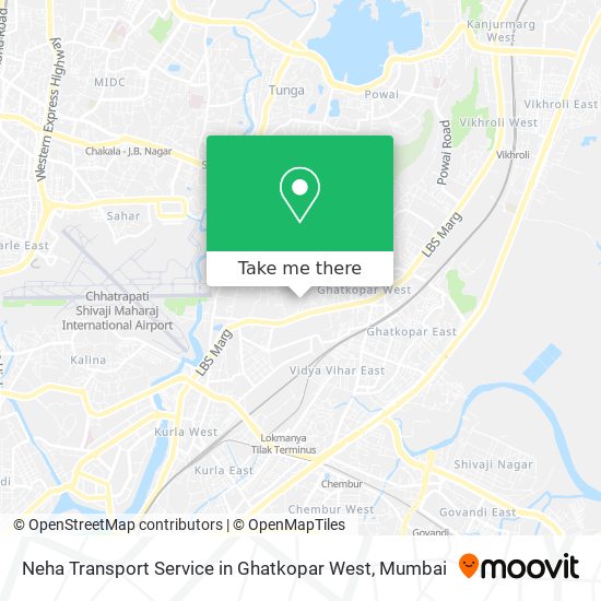 Neha Transport Service in Ghatkopar West map