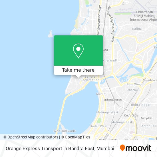 Orange Express Transport in Bandra East map