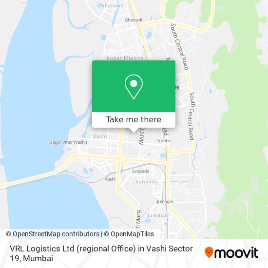 VRL Logistics Ltd (regional Office) in Vashi Sector 19 map