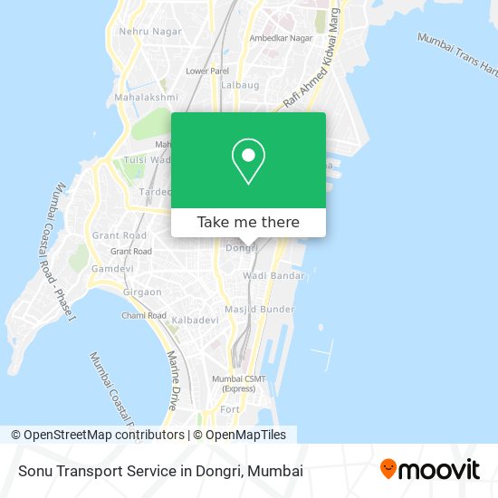 Sonu Transport Service in Dongri map