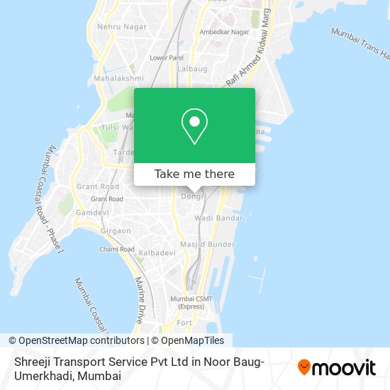 Shreeji Transport Service Pvt Ltd in Noor Baug-Umerkhadi map