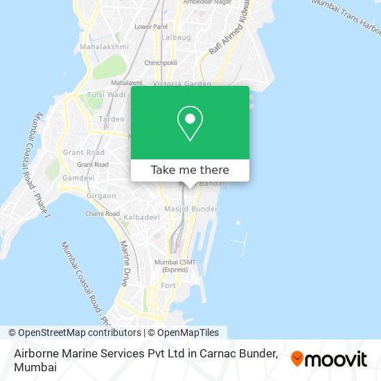 Airborne Marine Services Pvt Ltd in Carnac Bunder map