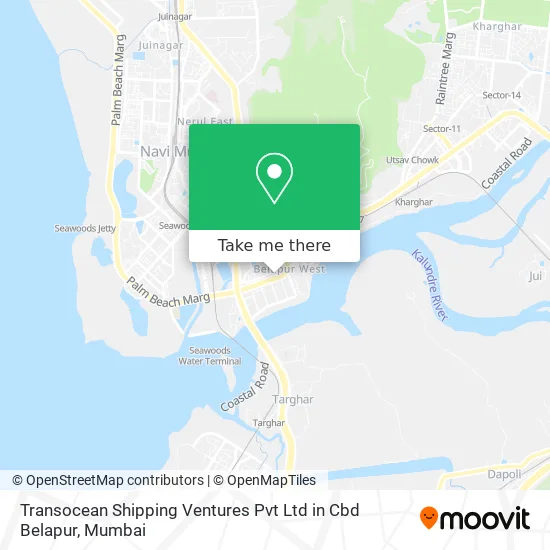 Transocean Shipping Ventures Pvt Ltd in Cbd Belapur map