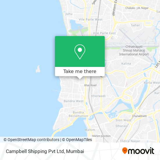 Campbell Shipping Pvt Ltd map