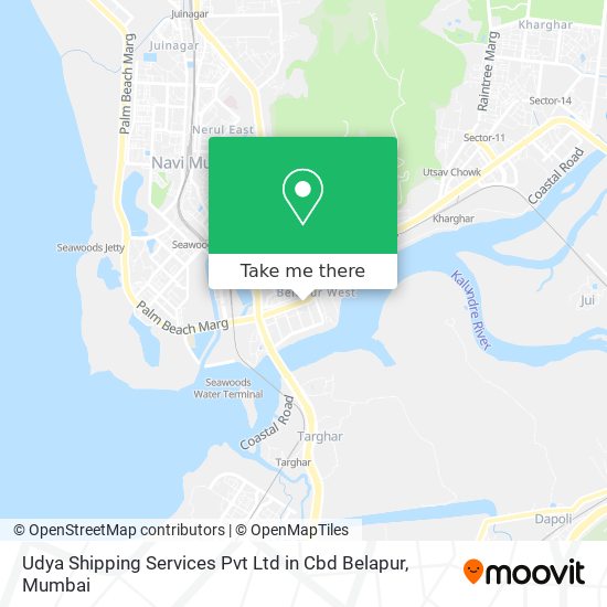 Udya Shipping Services Pvt Ltd in Cbd Belapur map