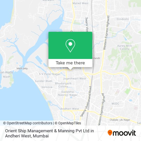 Orient Ship Management & Manning Pvt Ltd in Andheri West map