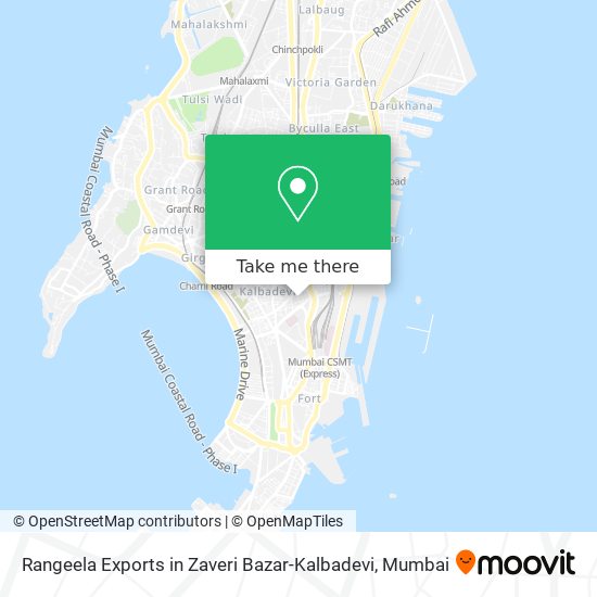 Rangeela Exports in Zaveri Bazar-Kalbadevi map