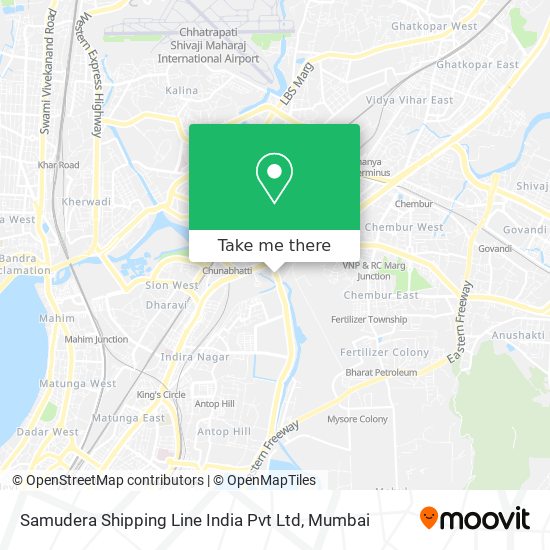 Samudera Shipping Line India Pvt Ltd map