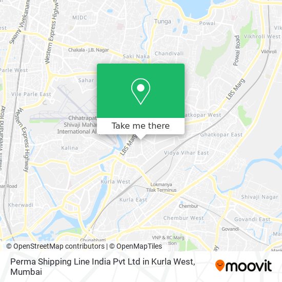 Perma Shipping Line India Pvt Ltd in Kurla West map