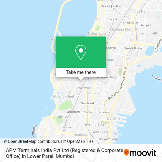 APM Terminals India Pvt Ltd (Registered & Corporate Office) in Lower Parel map