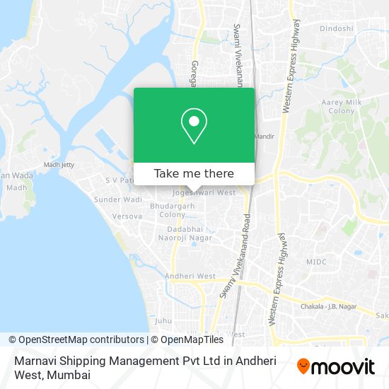 Marnavi Shipping Management Pvt Ltd in Andheri West map