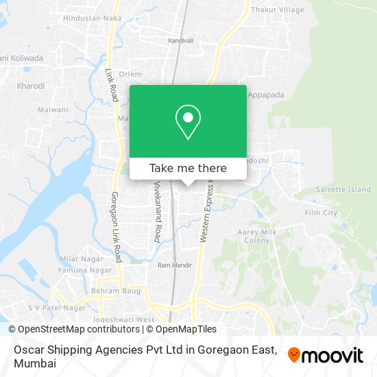 Oscar Shipping Agencies Pvt Ltd in Goregaon East map