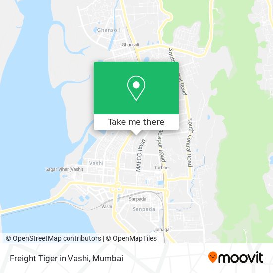 Freight Tiger in Vashi map