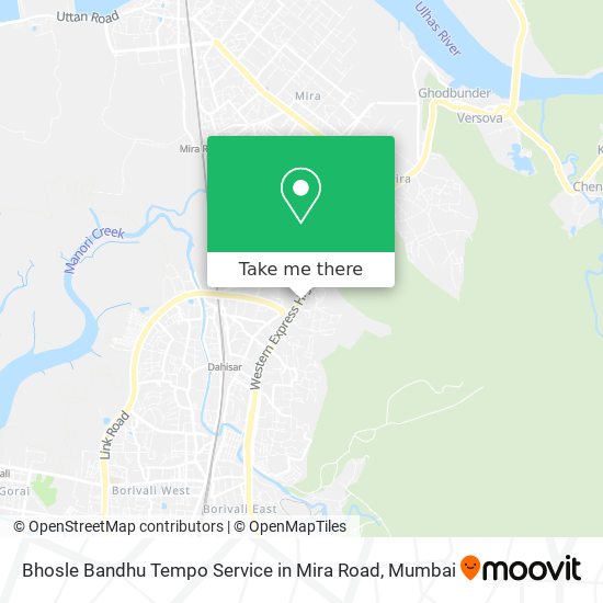 Bhosle Bandhu Tempo Service in Mira Road map