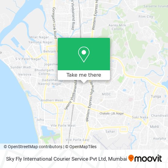 Sky Fly International Courier Service Pvt Ltd map
